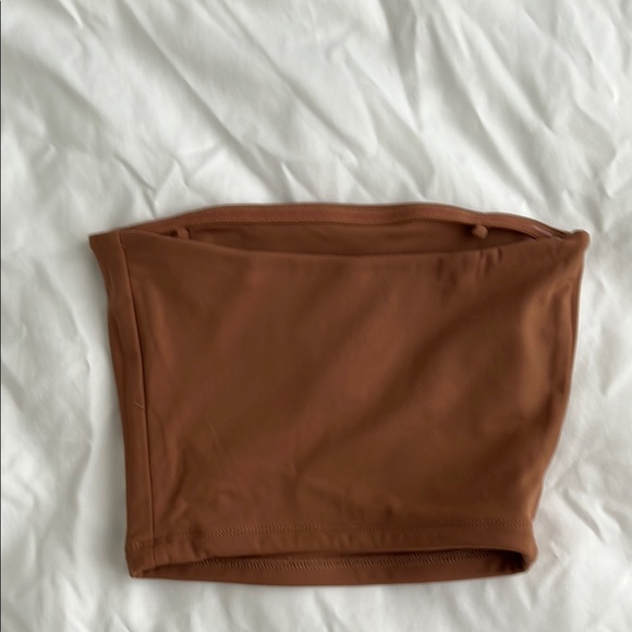 Dynamite Soft Brown Strapless Tube Top - Picture 4 of 4